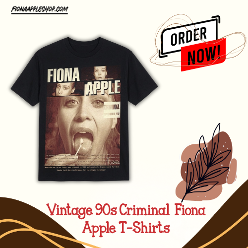 Vintage 90s Criminal DTNK1504 Fiona Apple T-Shirts